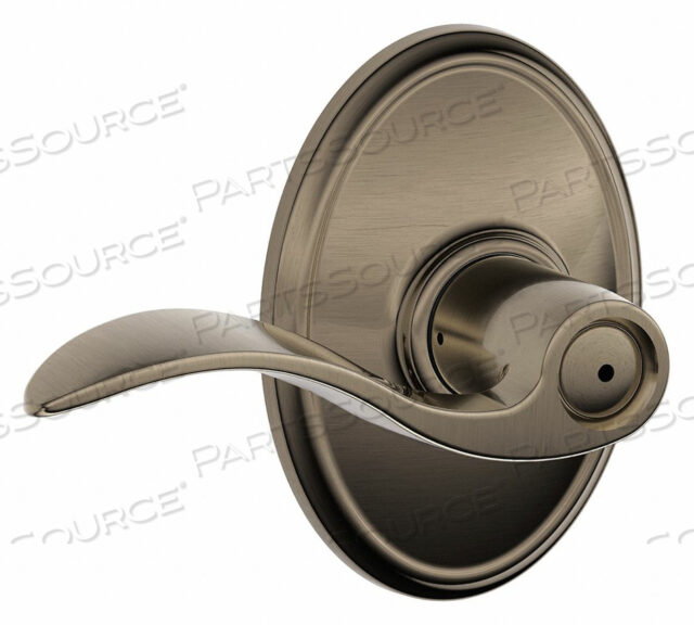 OEM#: F40 ACC 620 WKFLEVER LOCKSET ANTIQUE NICKEL PRIVACY by Schlage Lock