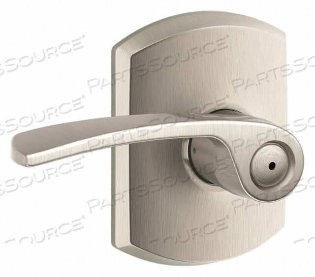OEM#: F40 MER 619 GRWDOOR LEVER LOCKSET SATIN NICKEL PRIVACY by Schlage Lock