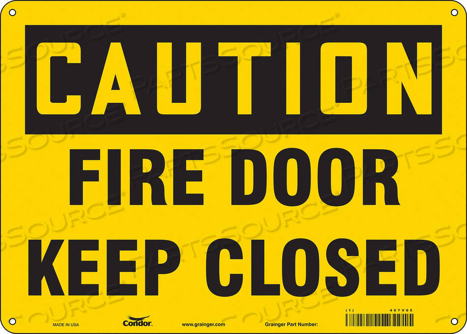 OEM#: 467V05SAFETY SIGN 10 X14 PLASTIC by Condor