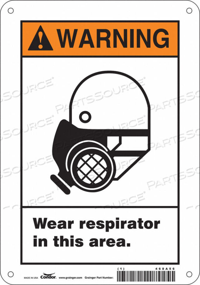 OEM#: 468A56SAFETY SIGN 7 W 10 H 0.032 THICKNESS by Condor