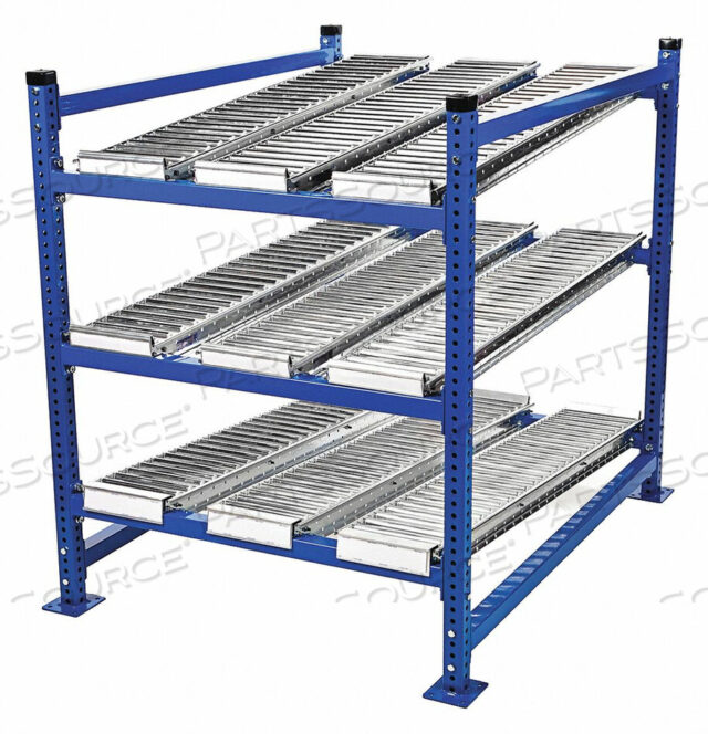 OEM#: FC99SR72484-SFLOW CELL HEAVY DUTY GRAVITY RACK STARTER 72W X 48D X 72H WITH 4 LEVELS by UNEX Manufacturing