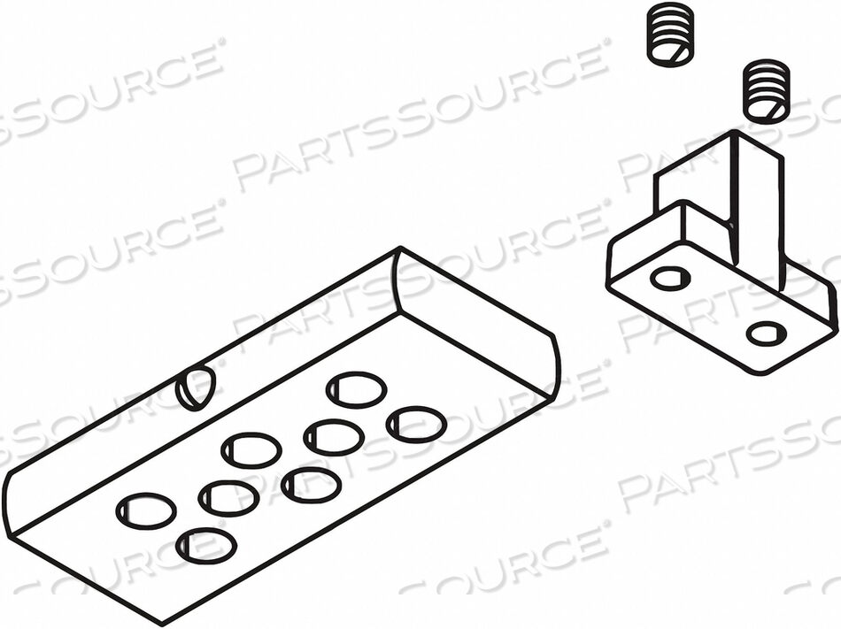 OEM#: 6030-169BUMPER ASSEMBLY SILVER ALUMINUM 2 IN L by LCN