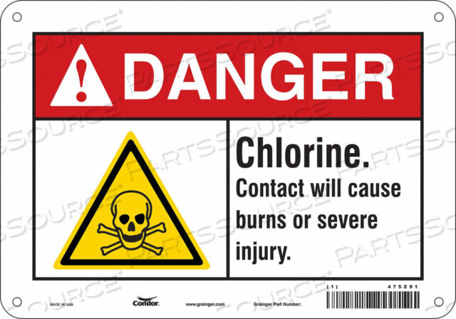 OEM#: 475Z91CHEMICAL SIGN 10 W 7 H 0.055 THICKNESS by Condor