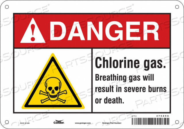 OEM#: 475Z98CHEMICAL SIGN 10 W 7 H 0.055 THICKNESS by Condor