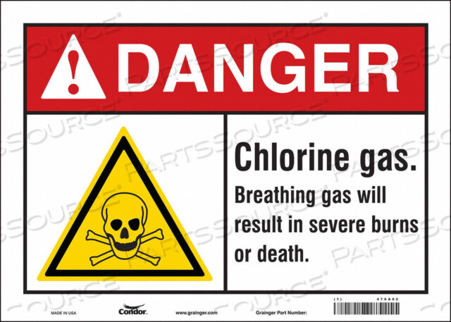 OEM#: 476A02CHEMICAL SIGN 14 W 10 H 0.004 THICK by Condor