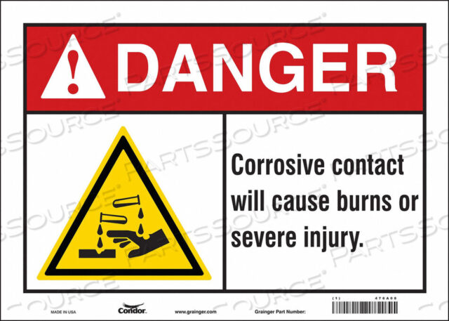 OEM#: 476A08CHEMICAL SIGN 14 W 10 H 0.004 THICK by Condor
