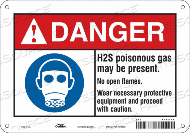 OEM#: 476A15CHEMICAL SIGN 10 W 7 H 0.032 THICKNESS by Condor