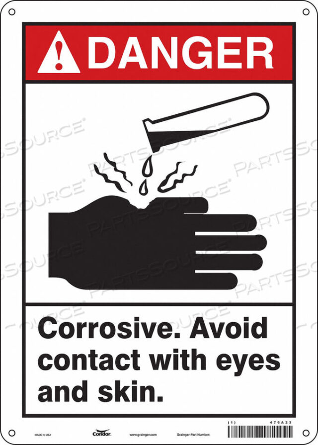 OEM#: 476A23CHEMICAL SIGN 10 W 14 H 0.032 THICK by Condor
