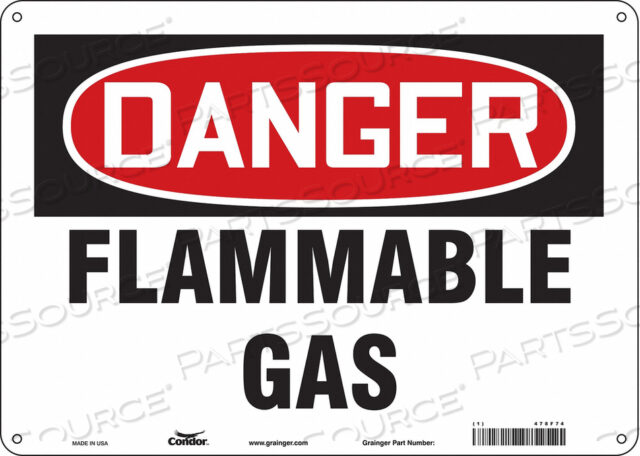 J6927 DANGER SIGN 14 WX10 H 0.060 THICKNESS