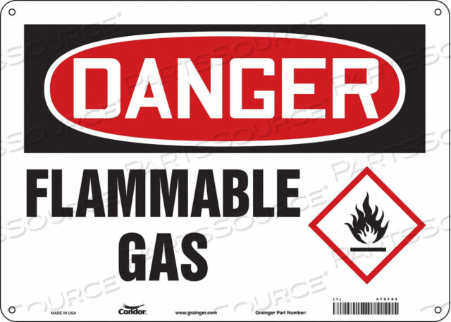 DANGER SIGN 14 WX10 H 0.060 THICKNESS