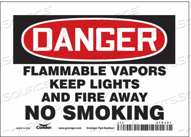 DANGER SIGN 7 WX5 H 0.004 THICKNESS