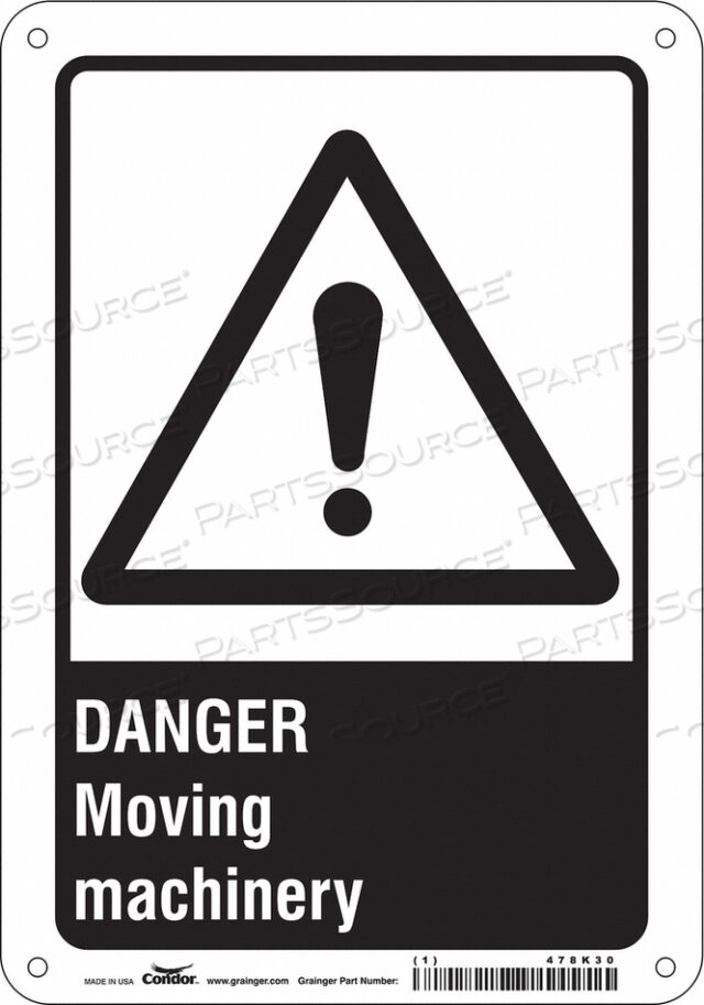 SAFETY SIGN 7 WX10 H 0.070 THICKNESS