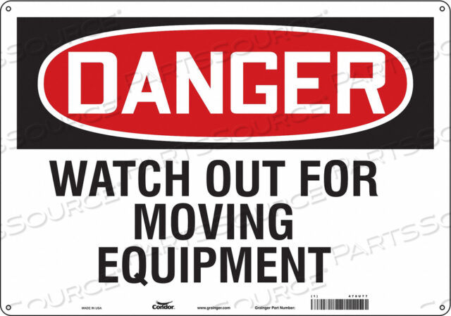 SAFETY SIGN 20 W 14 H 0.032 THICKNESS