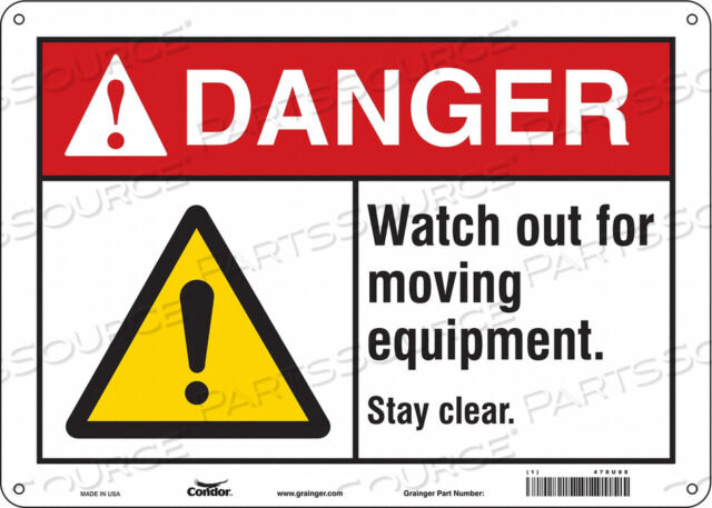 SAFETY SIGN 14 W 10 H 0.032 THICKNESS