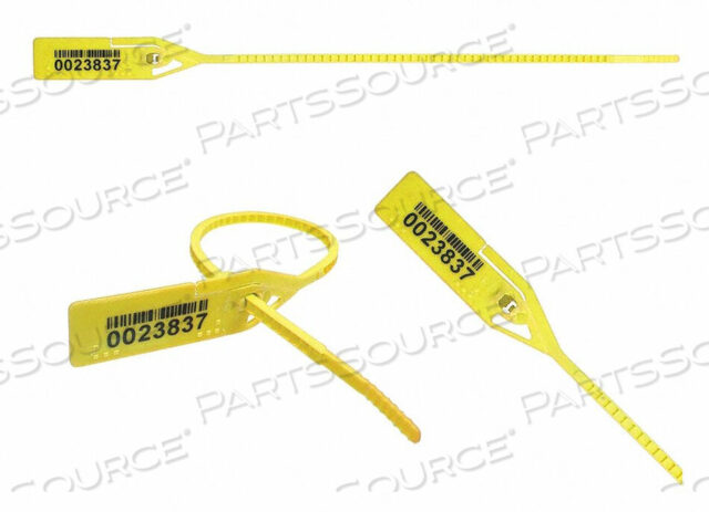 OEM#: 061RIML128PPYLPULL RIP BARCODE SEAL YLW 8-1/2 PK250 by ELC Security Products