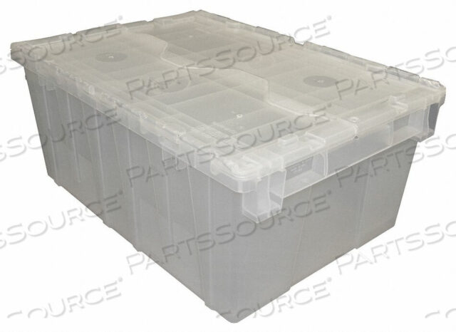 OEM#: FP143 CLEARATTACHED LID CONTAINER 40 LB. by Lewisbins