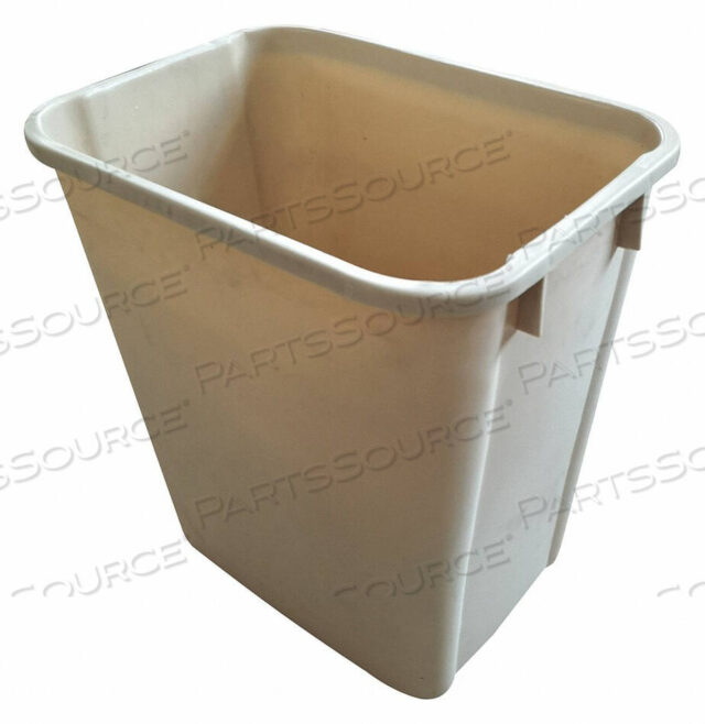 OEM#: 4PGN9D2131 TRASH CAN RECTANGULR 10-1/4 GAL. BEIGE by Tough Guy