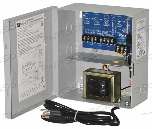 OEM#: ALTV244ULCB3POWER SUPPLY 4PTC 24VAC @ 3.5A LINE CORD by Altronix Corporation
