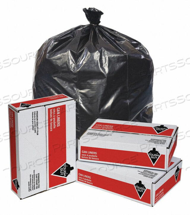 OEM#: 4YPC5TRASH BAGS 50 GAL.. BLACK PK50 by Tough Guy