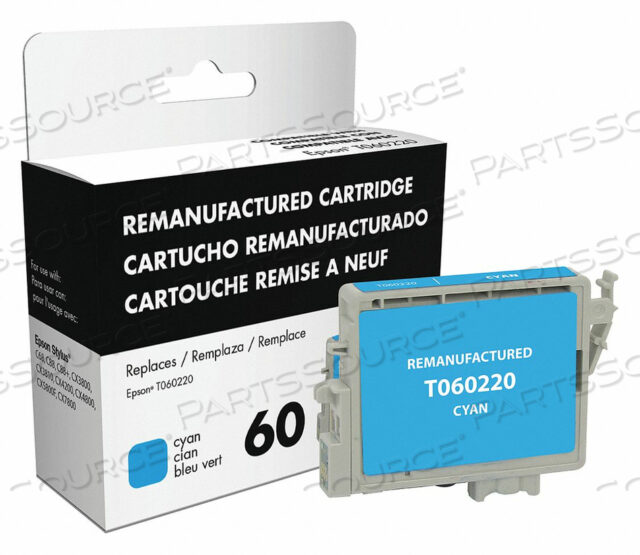 INK CARTRIDGE CYAN REMANUFACTURED