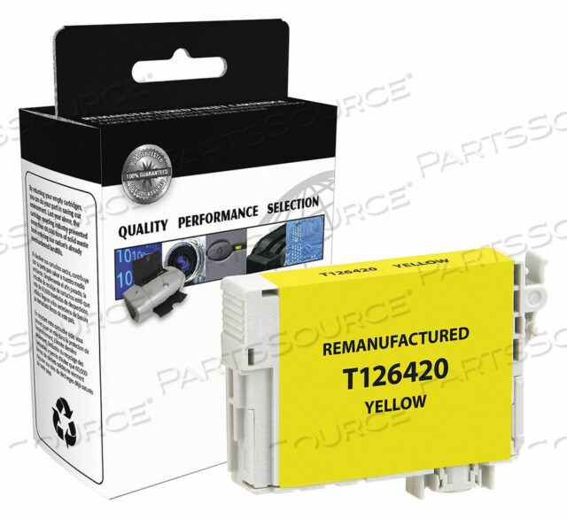 INK CARTRIDGE YELLOW REMANUFACTURED