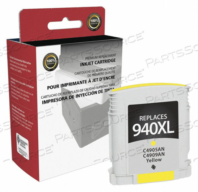 INK CARTRIDGE YELLOW REMANUFACTURED