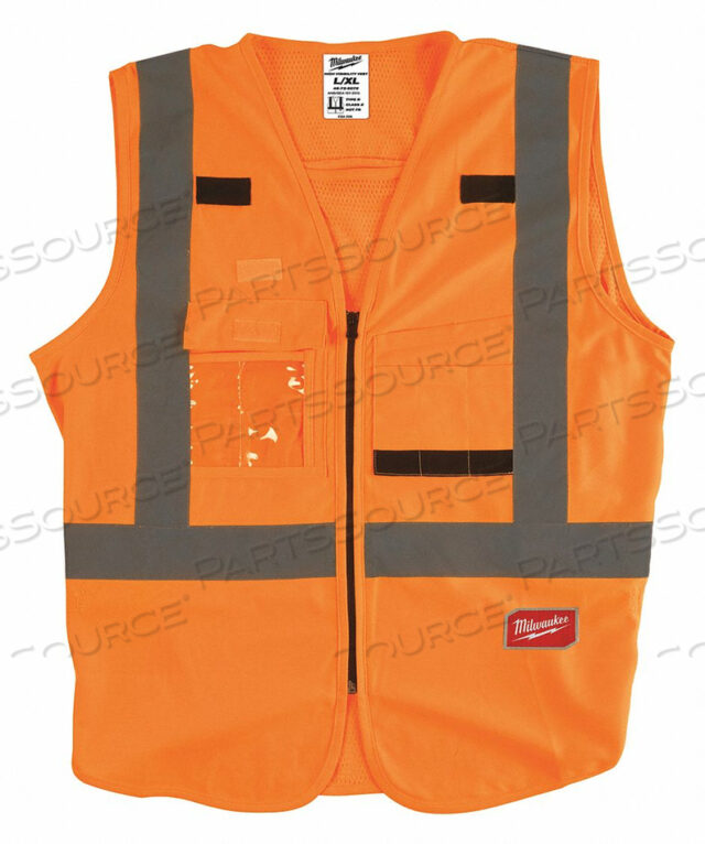OEM#: 48-73-5073HIGH VISIBILITY VEST 2XL/3XL ORANGE/RED by Milwaukee Electric Tools