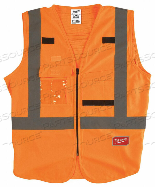 OEM#: 48-73-5032HIGH VISIBILITY VEST L/XL ORANGE/RED by Milwaukee Electric Tools