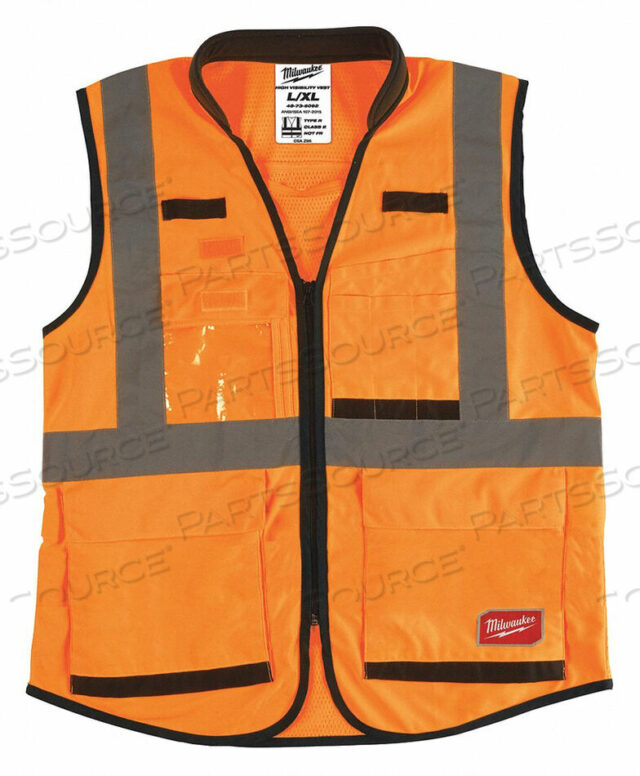OEM#: 48-73-5091HIGH VISIBILITY VEST S/M ORANGE/RED by Milwaukee Electric Tools