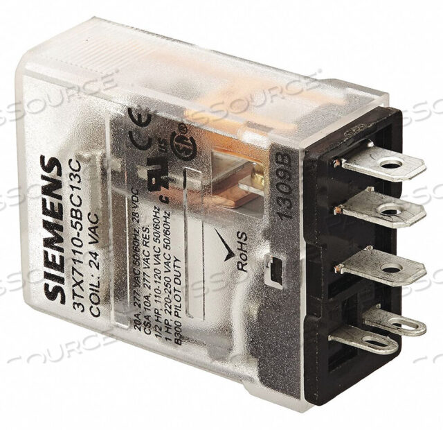 OEM#: 3TX7110-5BC13CRELAY, GENERAL PURPOSE, 15A, 24V AC COIL, SPDT by Siemens