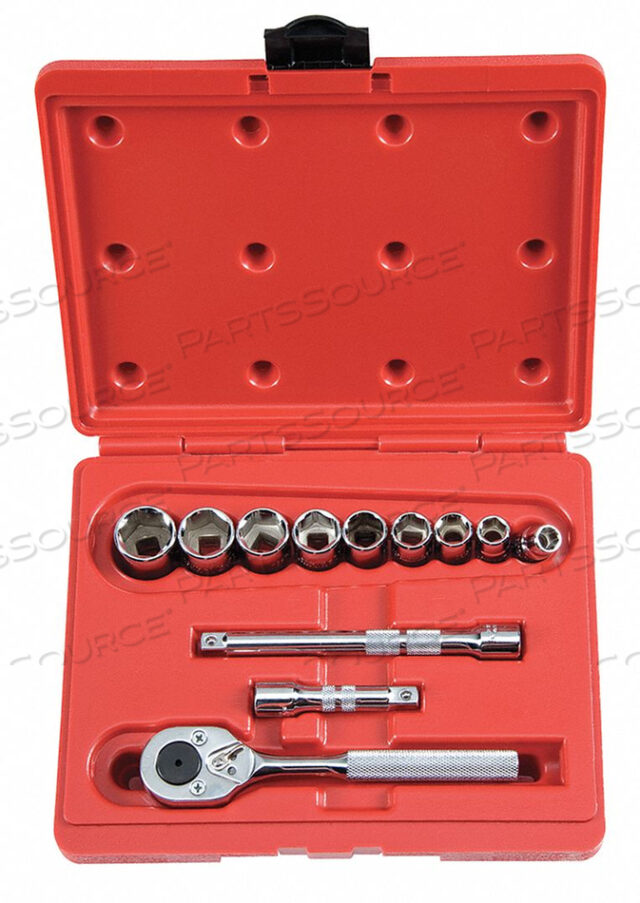SOCKET WRENCH SET SAE 3/8 IN DR 12 PC