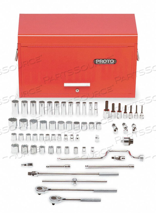 SOCKET WRENCH SET SAE 1/2 IN DR 65 PC