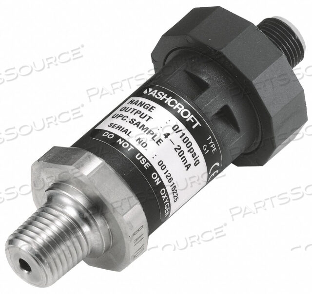 OEM#: G17M0242EW100#D3848 PRESSURE TRANSDUCER RANGE 0 TO 100 PSI by Ashcroft Inc.