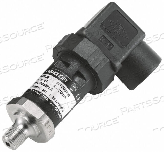 OEM#: G17M0142CD60#D3852 PRESSURE TRANSDUCER RANGE 0 TO 60 PSI by Ashcroft Inc.