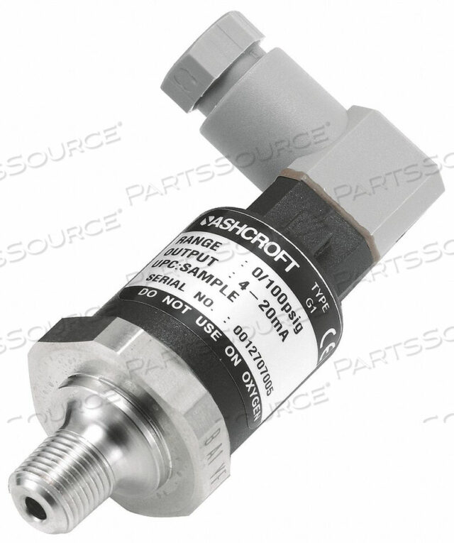 OEM#: G17M0142M15000#D3855 PRESSURE TRANSDUCER RANGE 0 TO 5000 PSI by Ashcroft Inc.