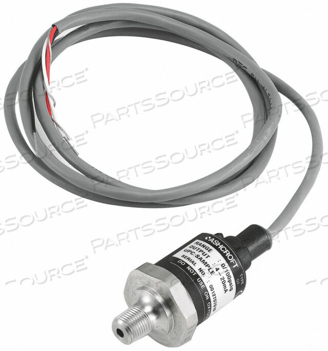 OEM#: G17M0142F2200#D3858 PRESSURE TRANSDUCER RANGE 0 TO 200 PSI by Ashcroft Inc.