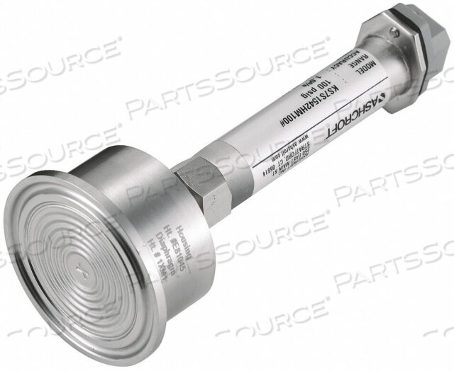 OEM#: KS7S1542HM100#SANITARY TRANSDUCER RANGE 0 TO 100PSI by Ashcroft Inc.