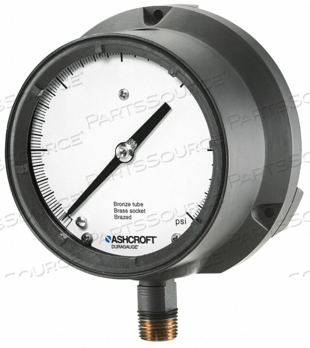 OEM#: 451379SSL04L160#PRESSURE GAUGE 0 TO 160 PSI 4-1/2IN by Ashcroft Inc.