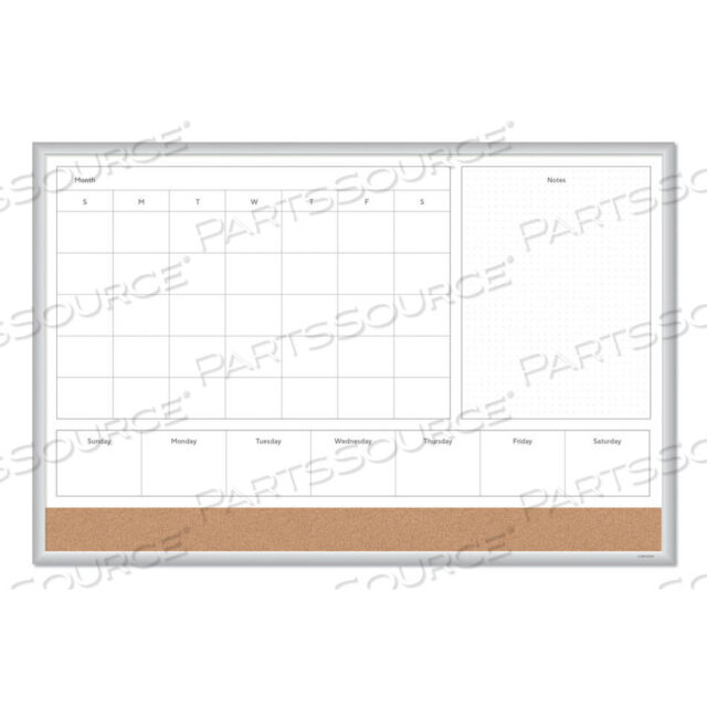 OEM#: 3891U00-014N1 MAGNETIC DRY ERASE COMBO BOARD, 36 X 24, WHITE/NATURAL by U Brands