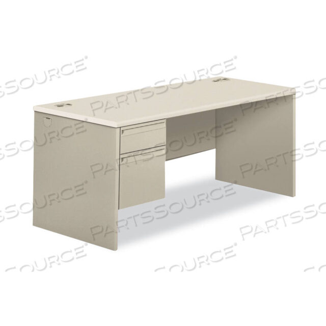 OEM#: H38292L.B9.Q38000 SERIES LEFT PEDESTAL DESK, 66 X 30 X 30, LIGHT GRAY/SILVER by HON