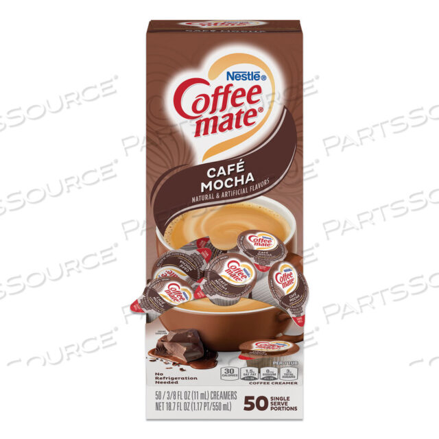 OEM#: 11002807LIQUID COFFEE CREAMER, CAFE MOCHA, 0.38 OZ MINI CUPS, 50/BOX by Coffee-Mate