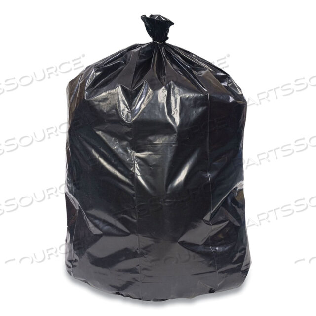 OEM#: CW25531/X7658AKREPROCESSED RESIN CAN LINERS, 60 GAL, 1.5 MIL, 38 X 58, BLACK, 20 BAGS/ROLL, 5 ROLLS/CARTON by Coastwide Professional