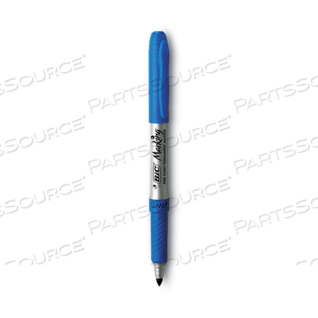 OEM#: GPM11-BLUINTENSITY FINE TIP PERMANENT MARKER, FINE BULLET TIP, DEEP SEA BLUE, DOZEN by BIC