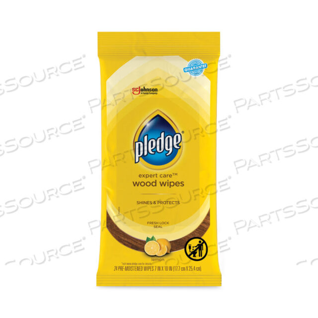 OEM#: 319250PKLEMON SCENT WET WIPES, CLOTH, 7 X 10, WHITE, 24/PACK by Pledge