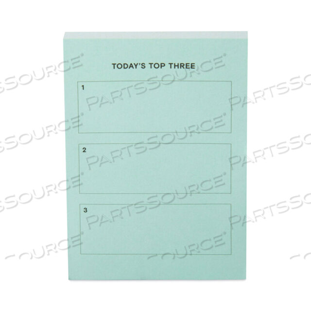 LINED ADHESIVE NOTES, NOTE RULED, 3 X 4, TURQUOISE, 100 SHEETS/PAD
