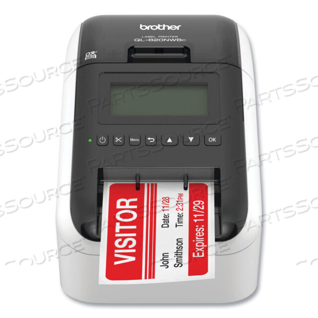 OEM#: QL820NWBCQL-820NWBC ULTRA FLEXIBLE LABEL PRINTER, 110 LABELS/MIN PRINT SPEED, 5 X 5.7 X 9.2 by Brother