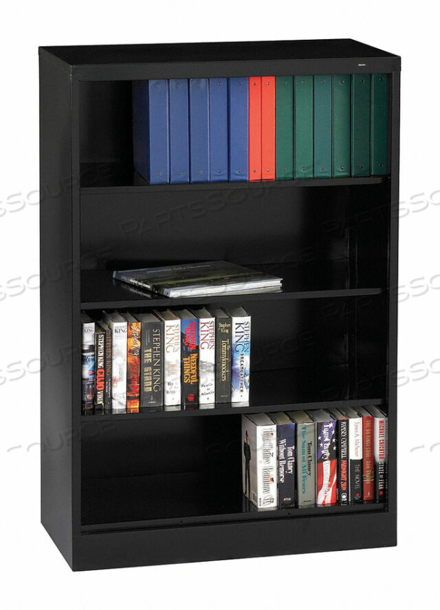 OEM#: BC18-52-BLACKBOOKCASE WELDED 4 SHELF BLACK by Tennsco Corp.