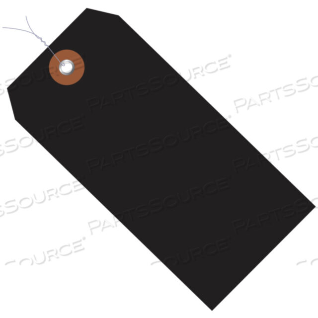 OEM#: G26051WPLASTIC SHIPPING TAGS, PRE-WIRED, 4 3/4 X 2 3/8, BLACK, 100/CASE by BOX Partners (Box Acquisitions, LLC)