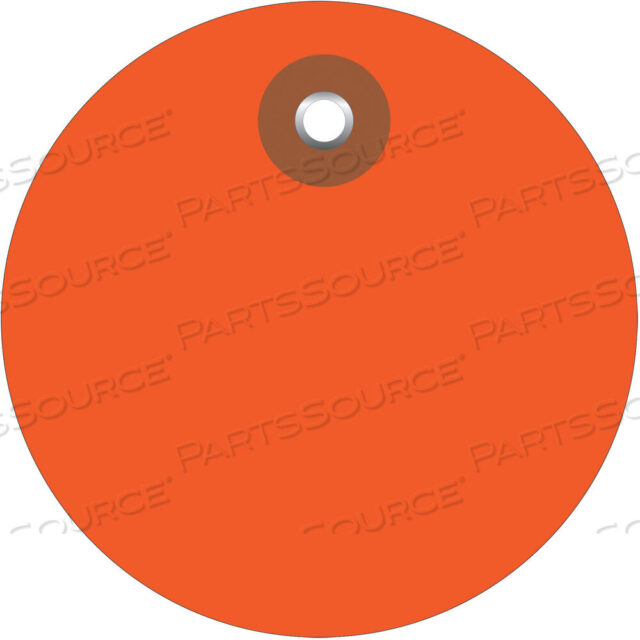 OEM#: G26074PLASTIC CIRCLE TAGS, 3, ORANGE, 100/EACH by BOX Partners (Box Acquisitions, LLC)