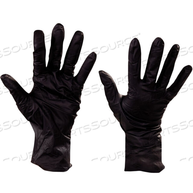 OEM#: GLV2015XLNITRILE GLOVES WITH BEADED CUFF, XLARGE, BLACK, 100/CASE by BOX Partners (Box Acquisitions, LLC)
